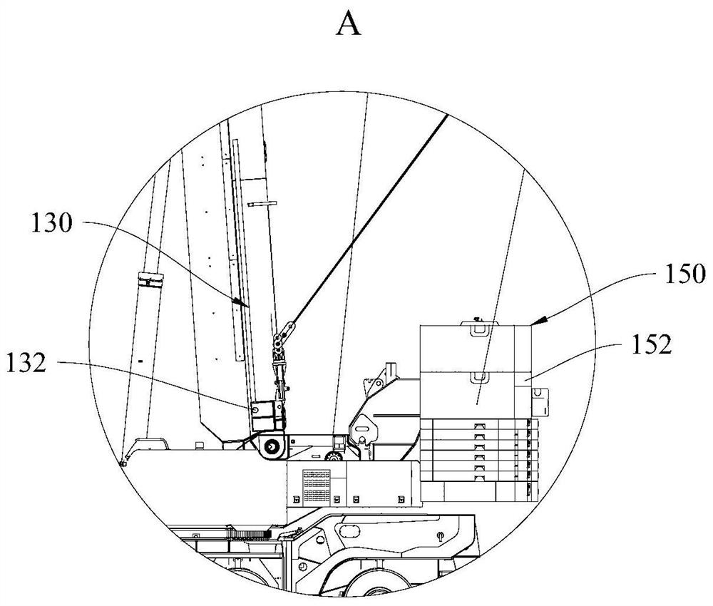 Crane, crane tower arm control method and device