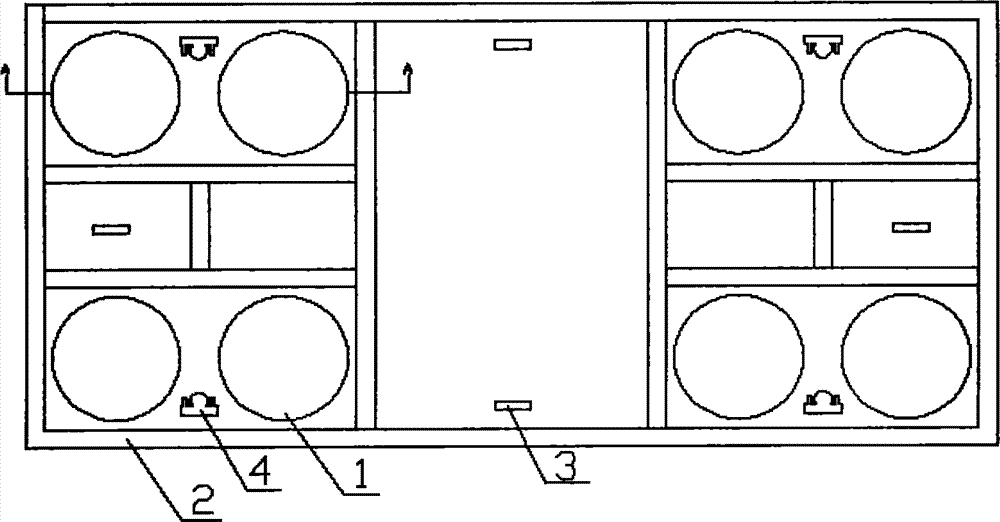 Automatic leveling control device for air cushion suspended transport vehicle