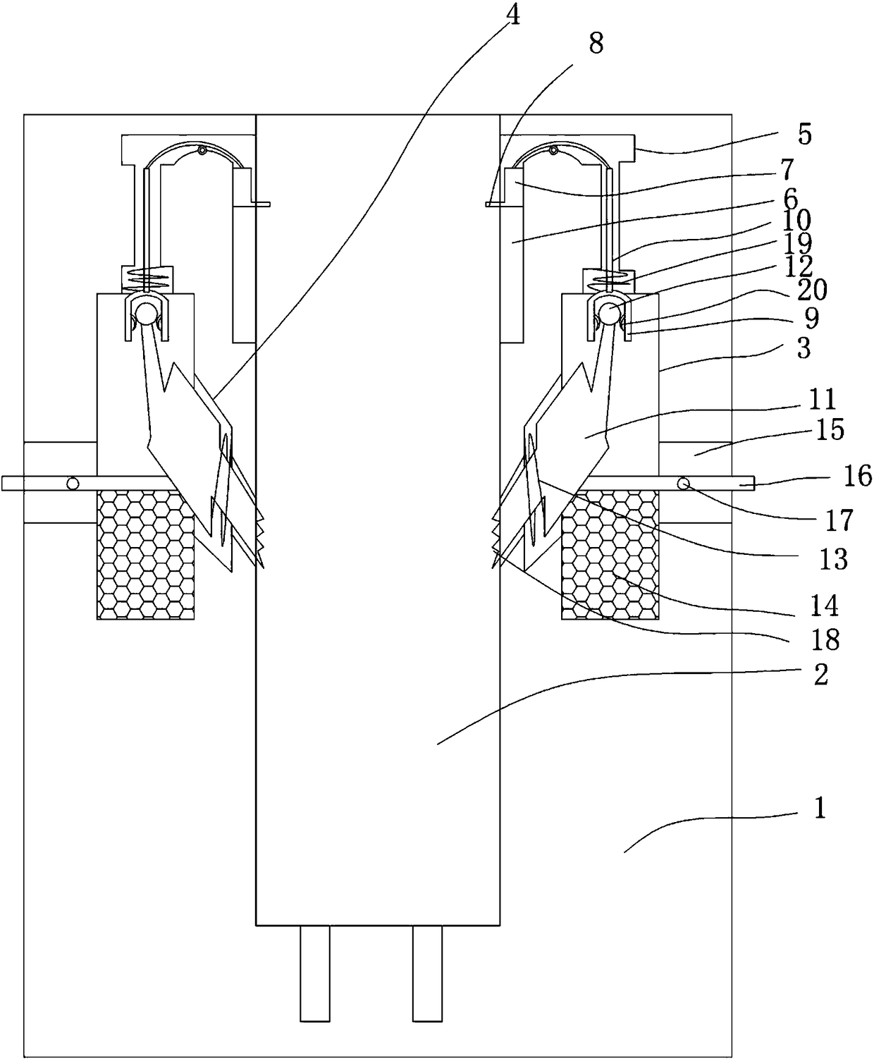 Automatic wiring device for stable power supply of electrical equipment