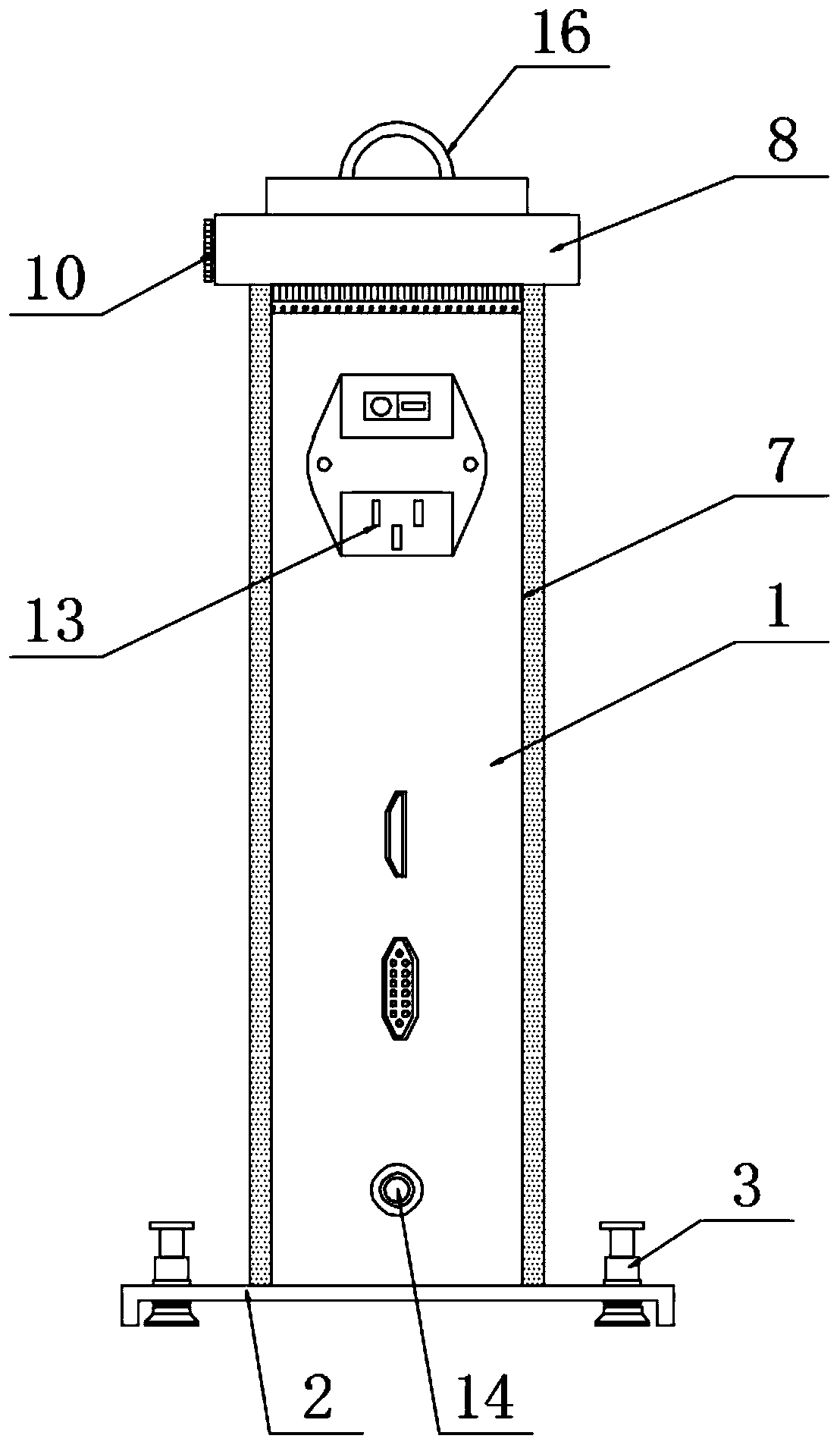 Air gauge of electronic beam