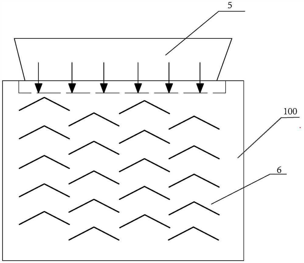 System for hindering falling of particles into solar heat absorber
