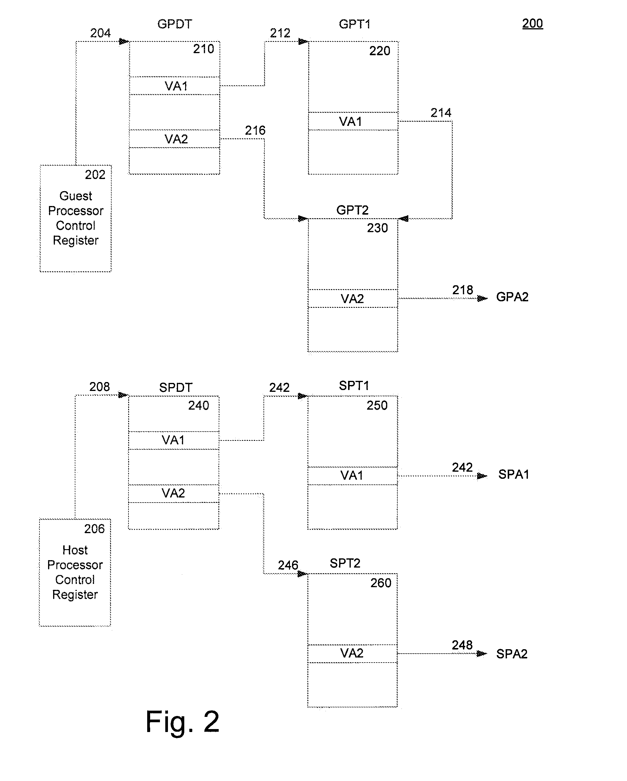 Method and System For Caching Address Translations From Multiple Address Spaces In Virtual Machines