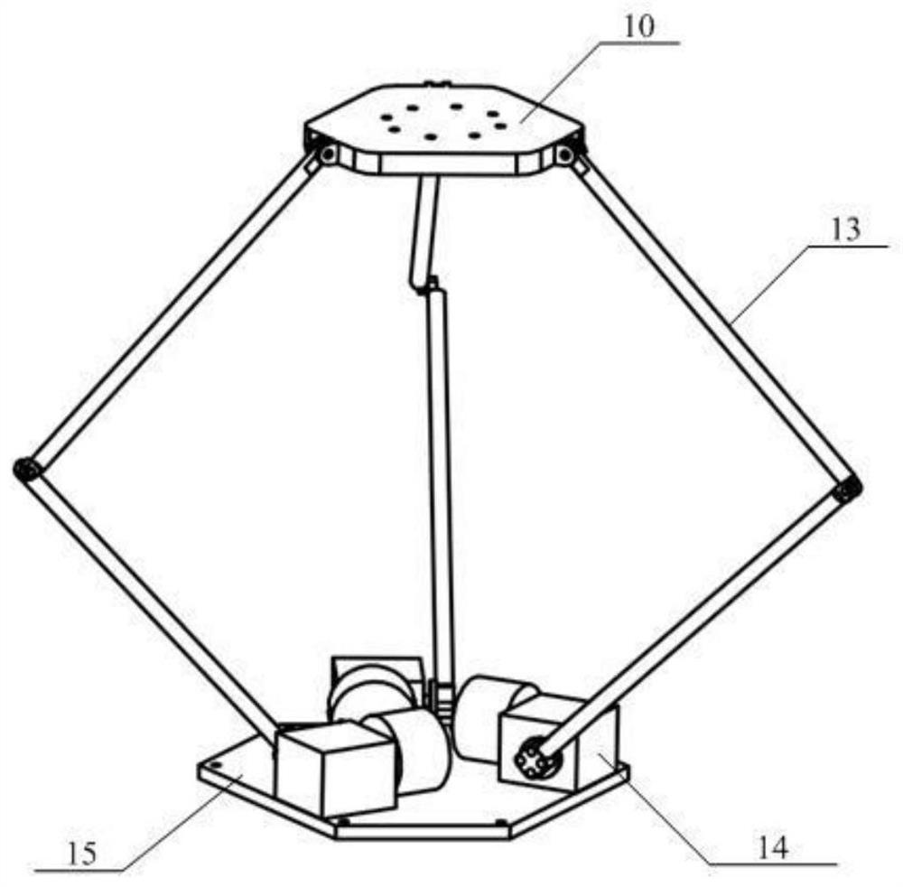 Engineering surveying and marking device and method based on unmanned flying platform