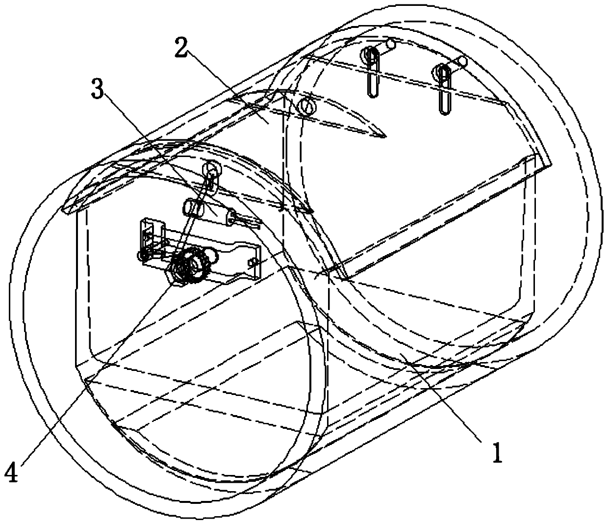 Automatic parachute opening device for unmanned aerial vehicle