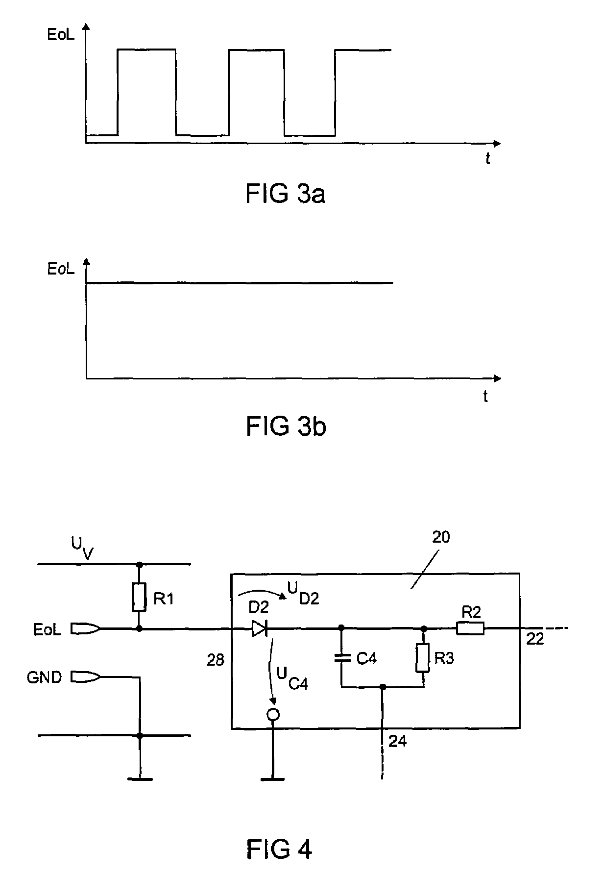 Electronic ballast for a lamp