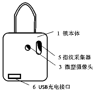 Portable fingerprint lock