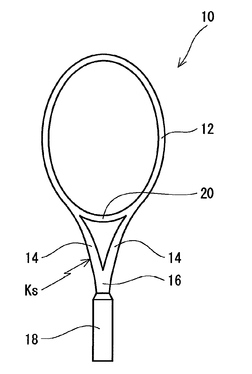 Racket frame