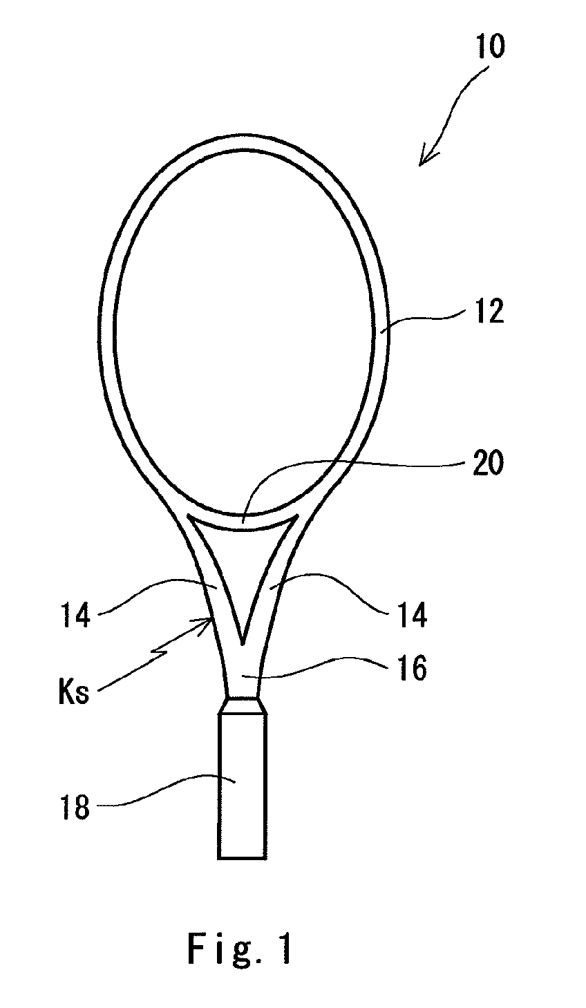 Racket frame