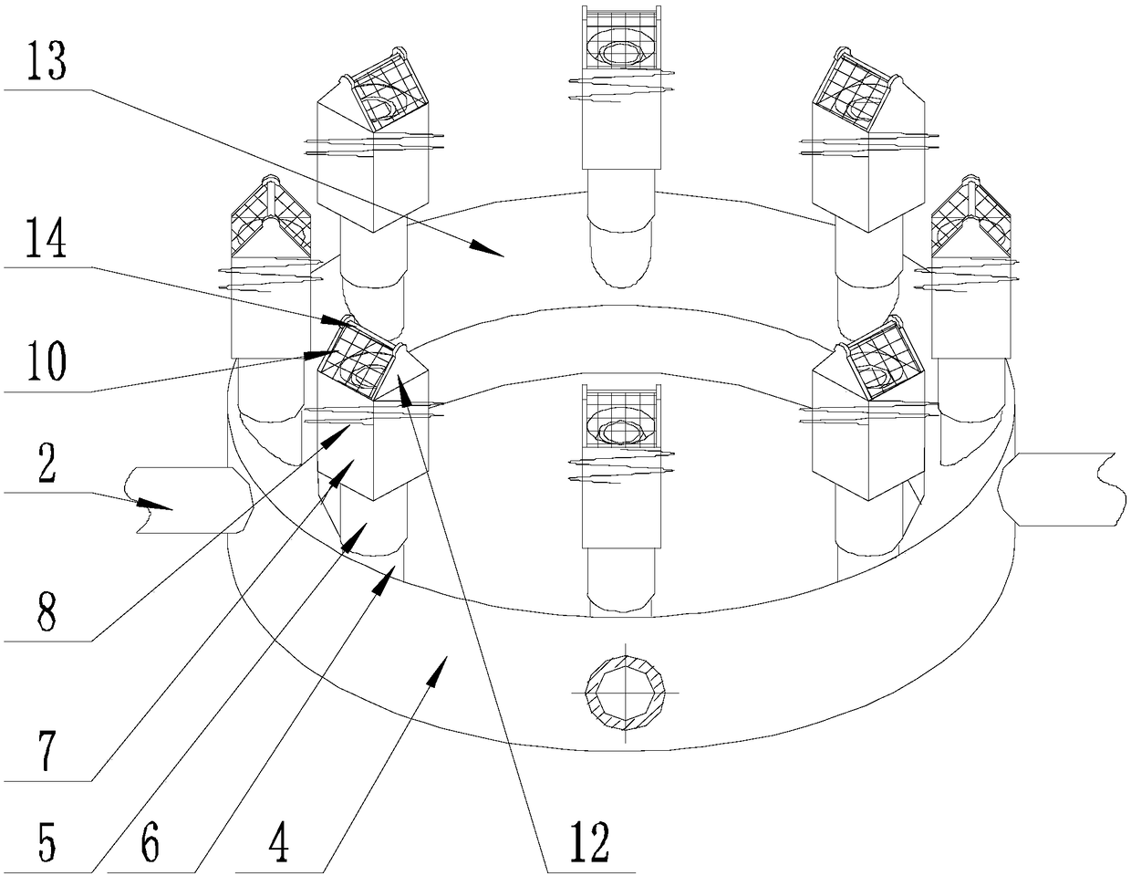 Drying equipment for metallic silicon microwave metallurgy