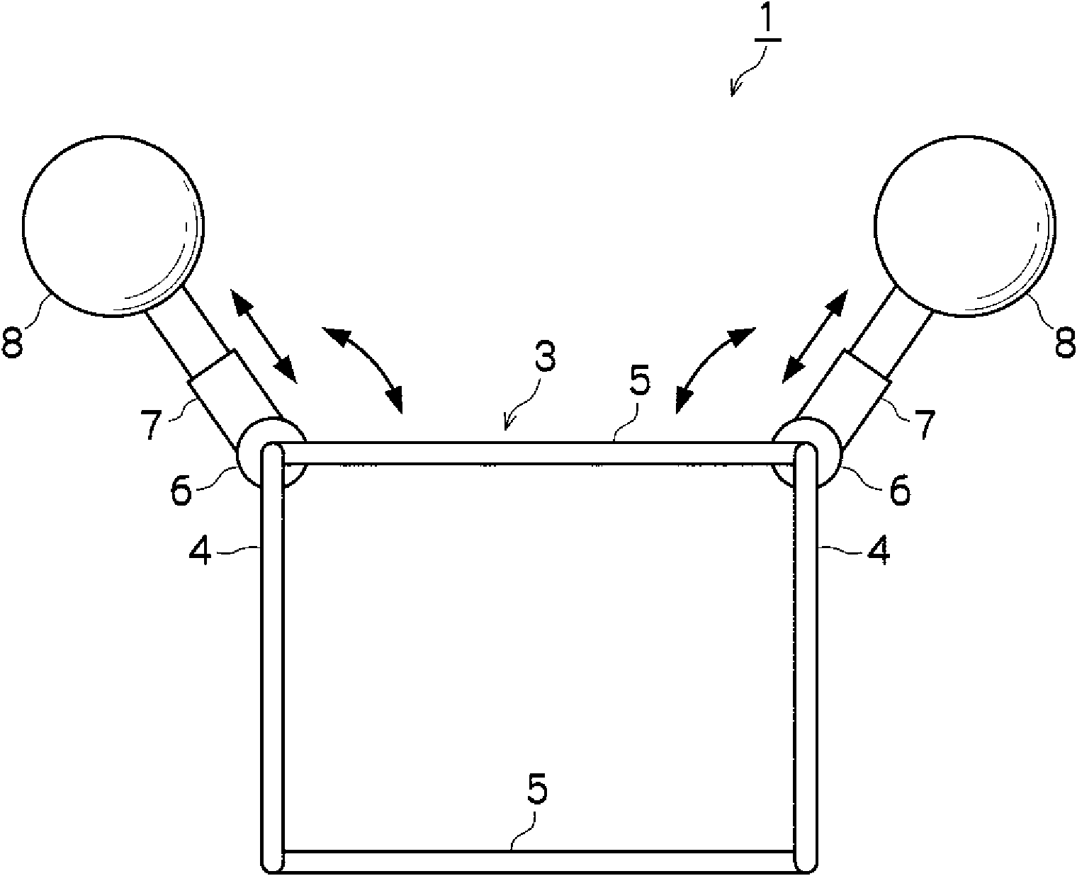 Underwater posture stabilization device and diving device equipped with the same