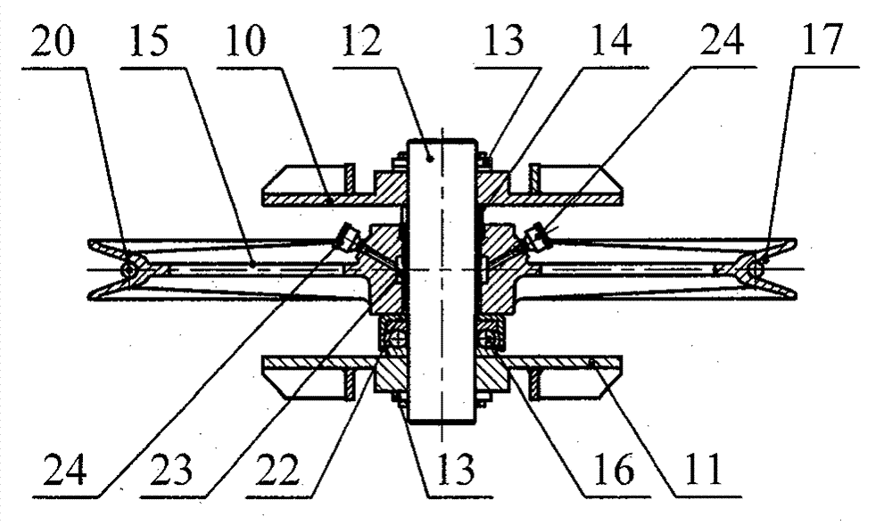Movable pulley traction connecting device used for inclined drift transportation heavy equipment
