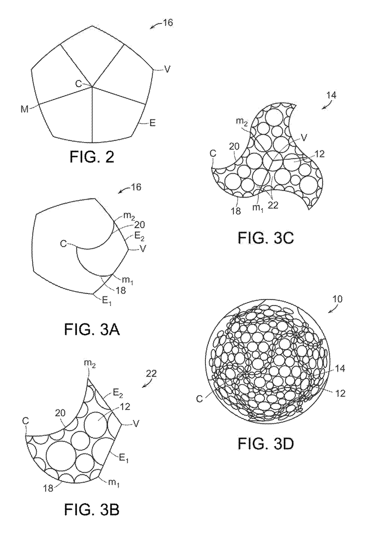 Dimple patterns for golf balls