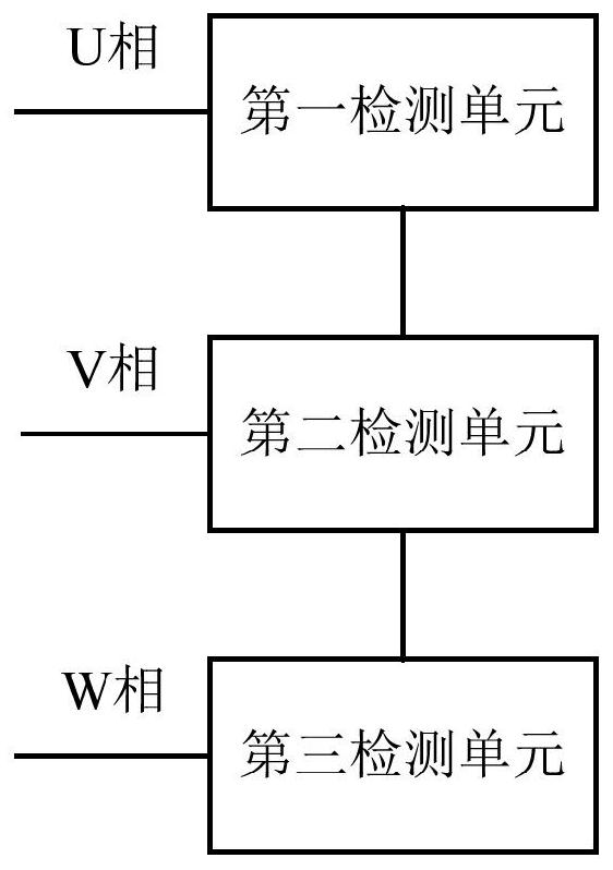 Counter electromotive force detection device of motor and motor