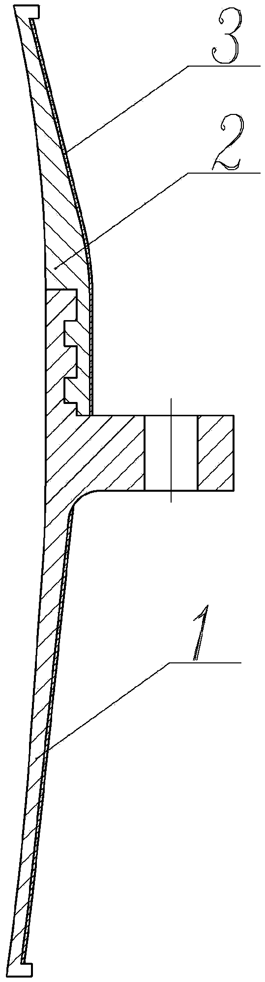Mounting flange structure and preparation method of spherical pressure vessel installed at equator