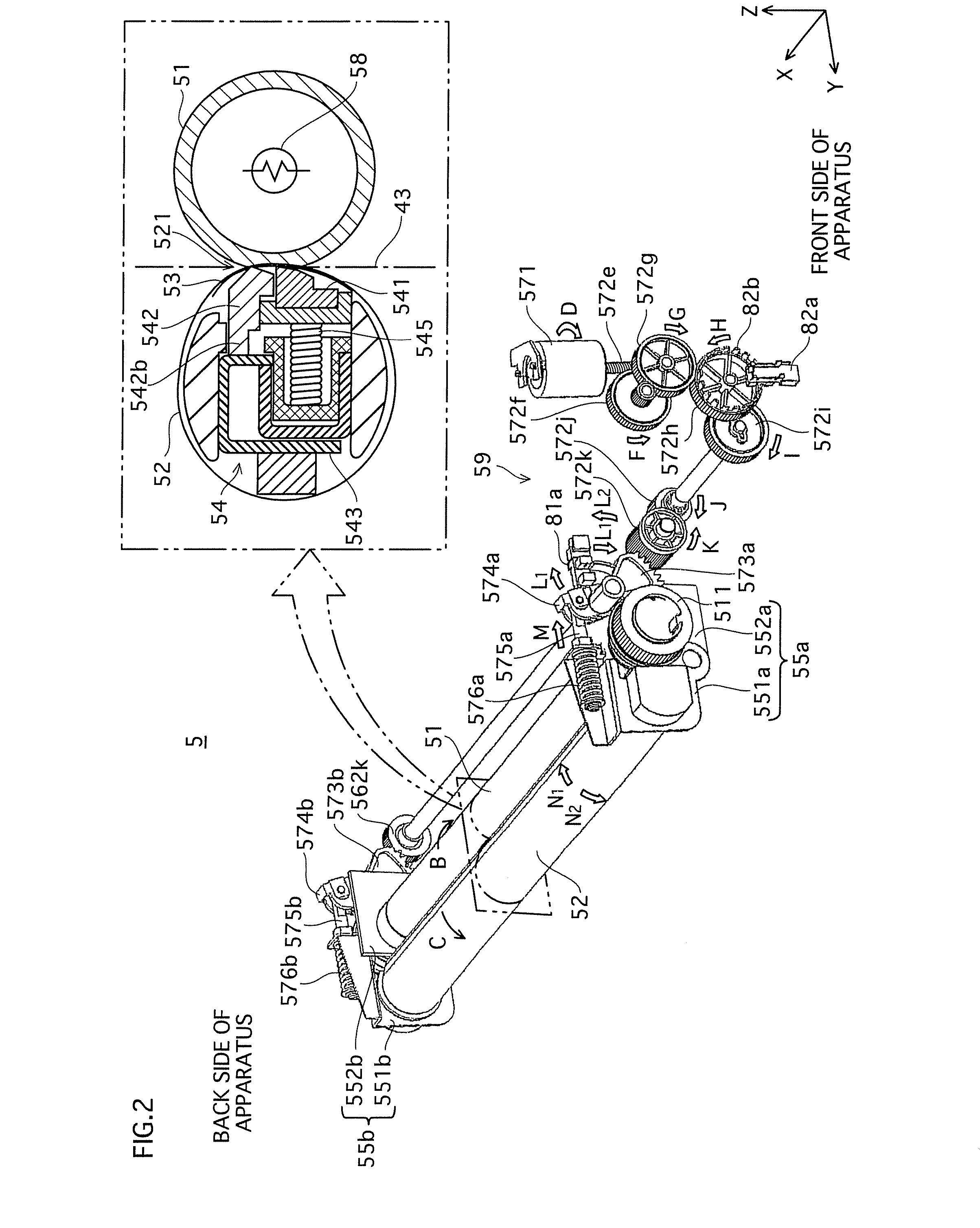 Fixing apparatus in which a fixing nip is secured by a pressure belt and a fixing roller, and image formation apparatus that includes the fixing apparatus