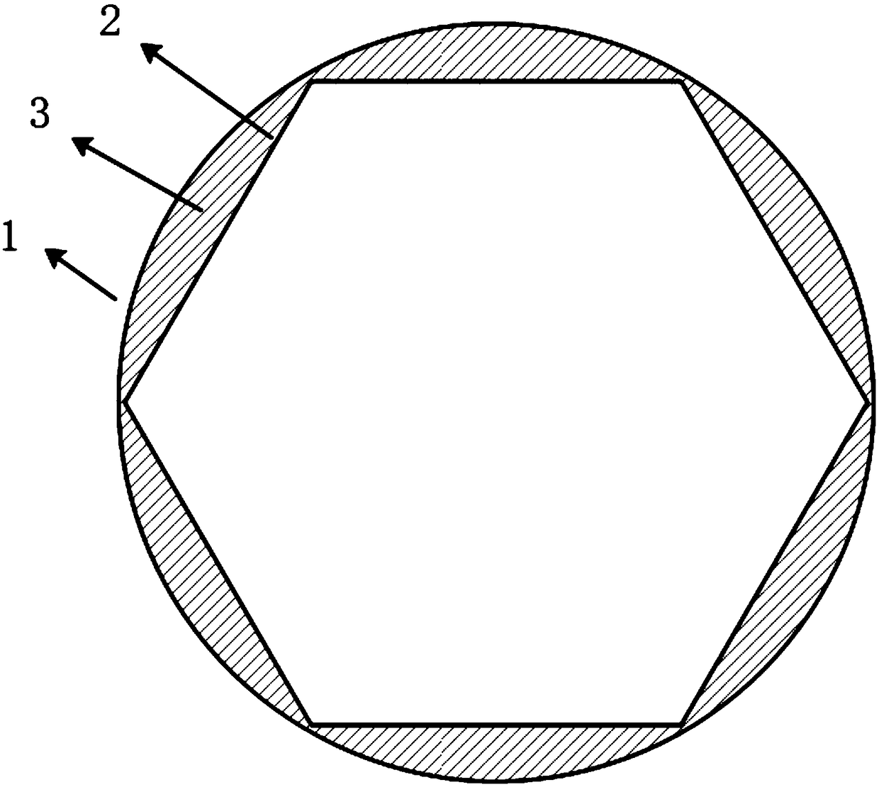 Polygonal barrel and protective device for space telescope lens