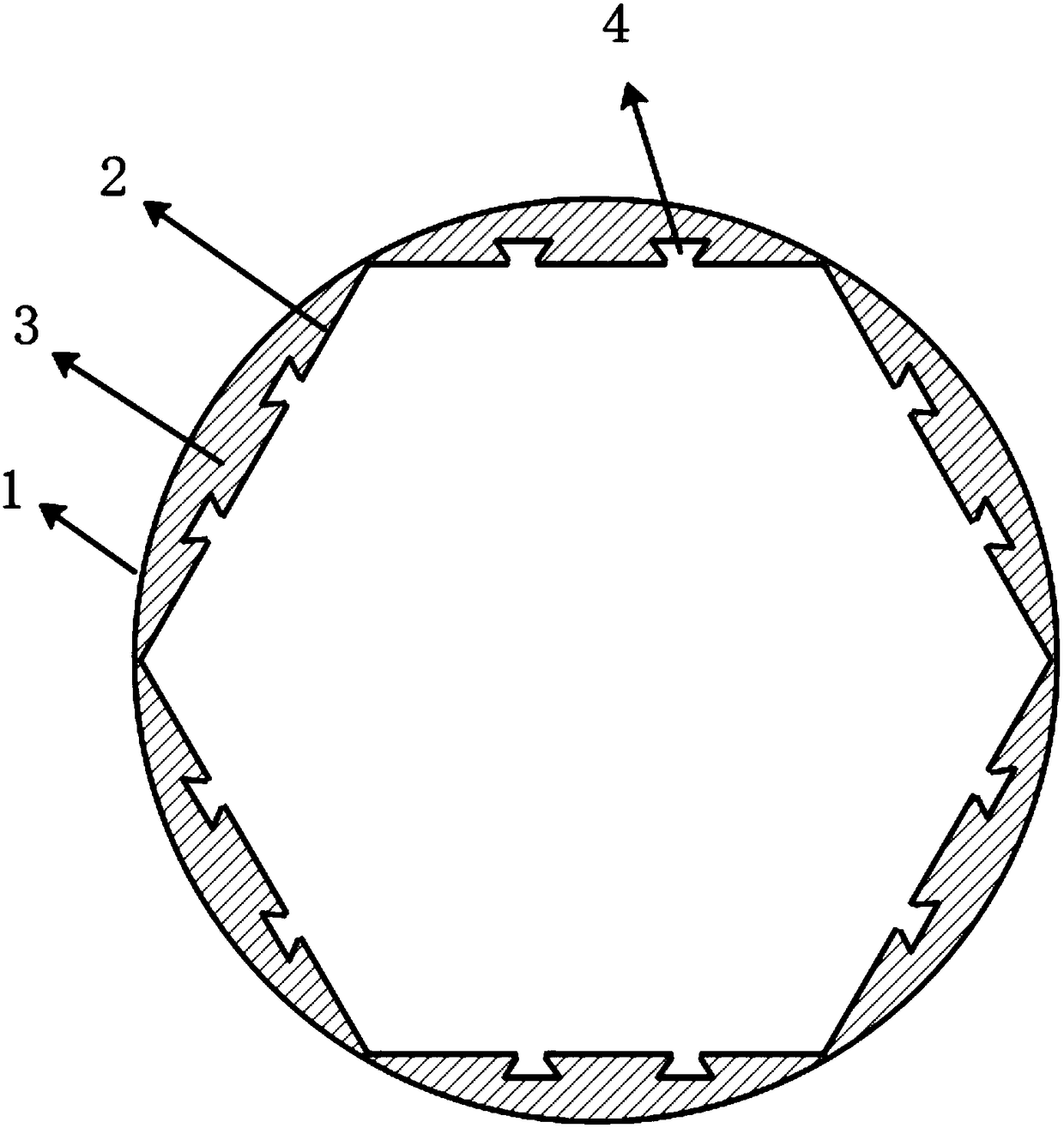 Polygonal barrel and protective device for space telescope lens