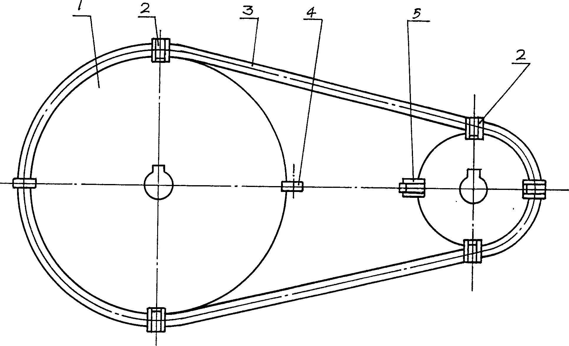 Rope transmission mechanism