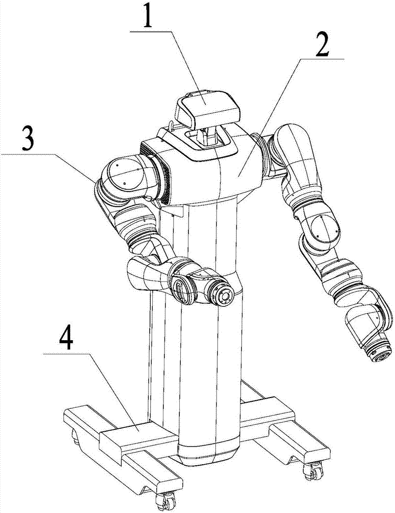 Double-arm-cooperative robot