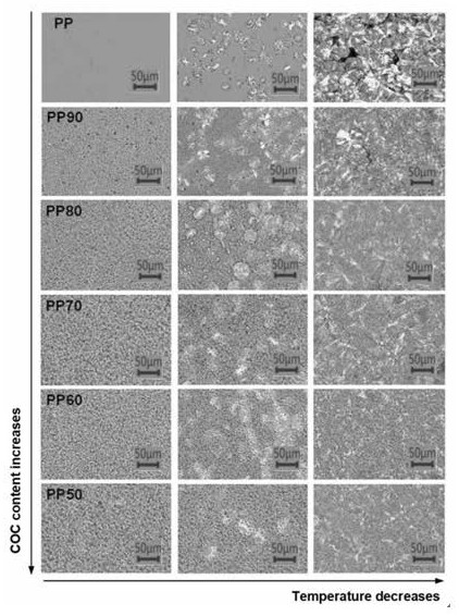 Method for improving high-temperature breakdown performance of polypropylene film of capacitor