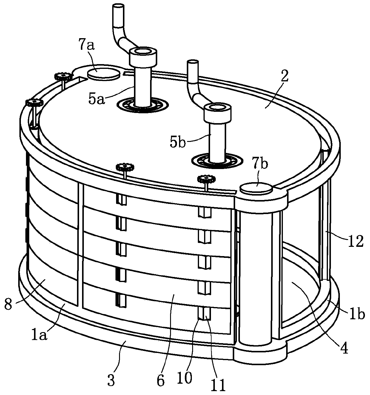 Color plate trapping device capable of continuously trapping insects