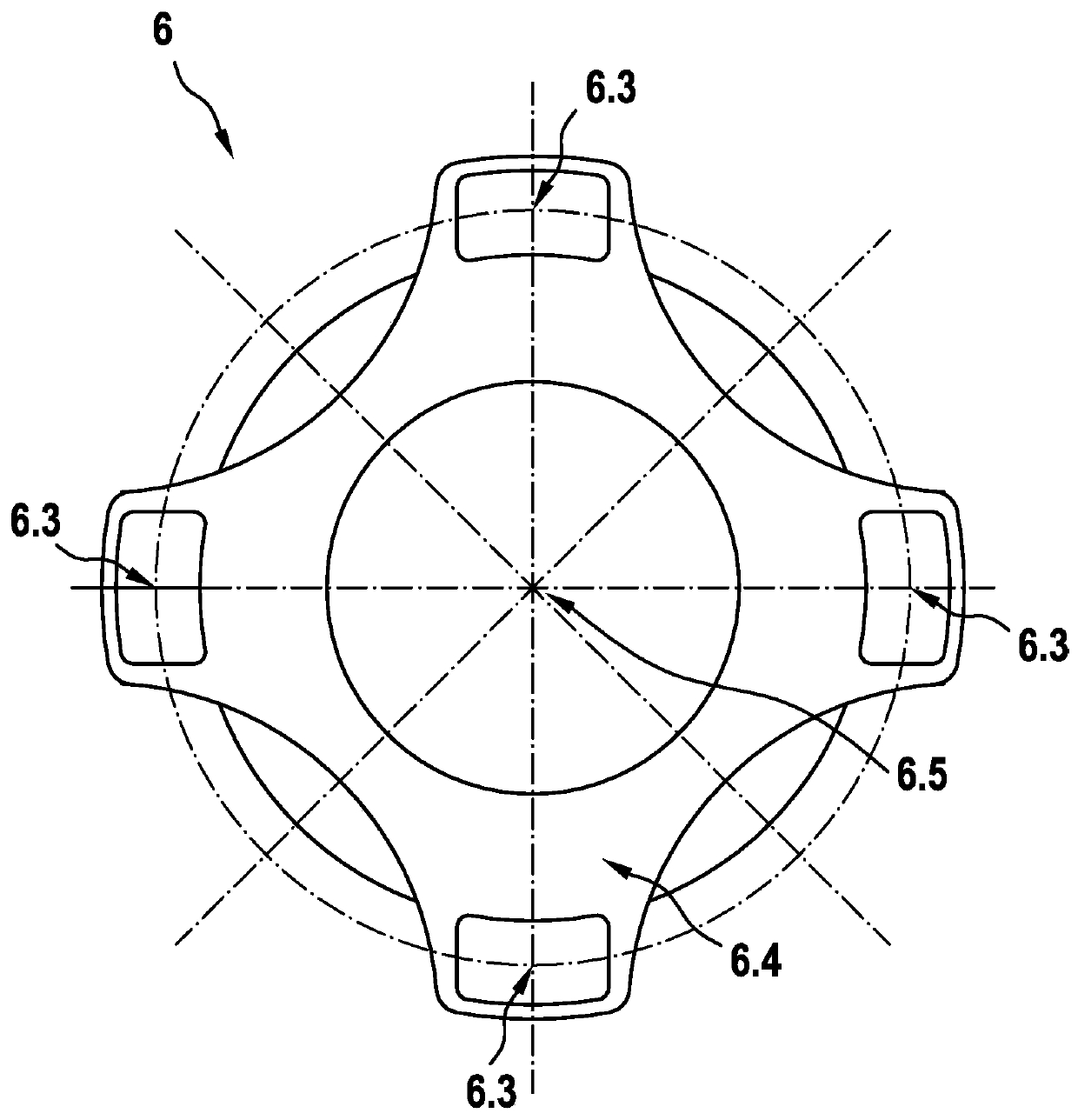 Solenoid valve for controlling the brake pressure of a wheel brake