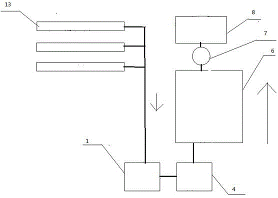 Cooling water circulating and recycling system for plastic machine equipment