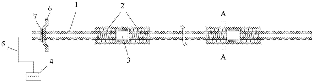 A full-anchor partition yielding pressure grouting anchor and its use method