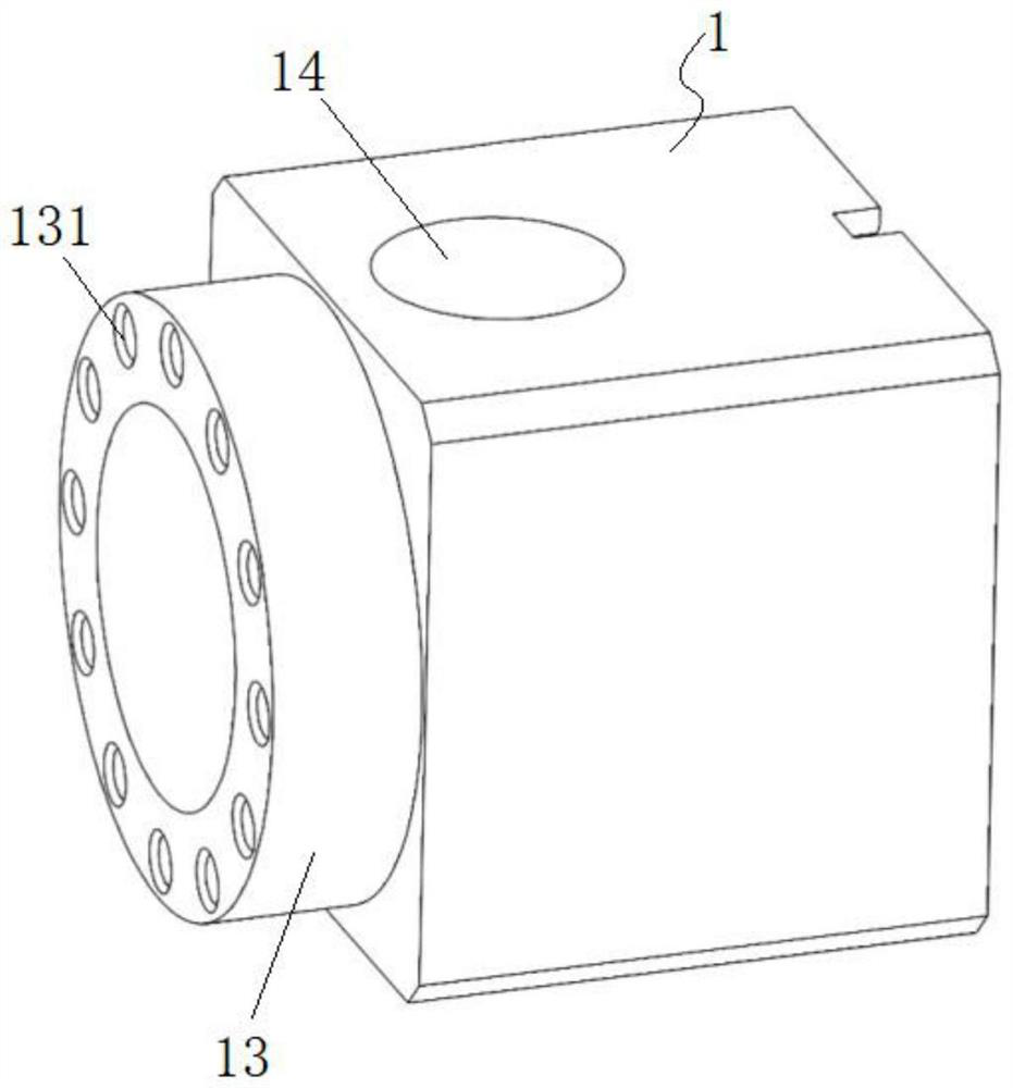 Laser device fixing device for outputting linear laser and laser device