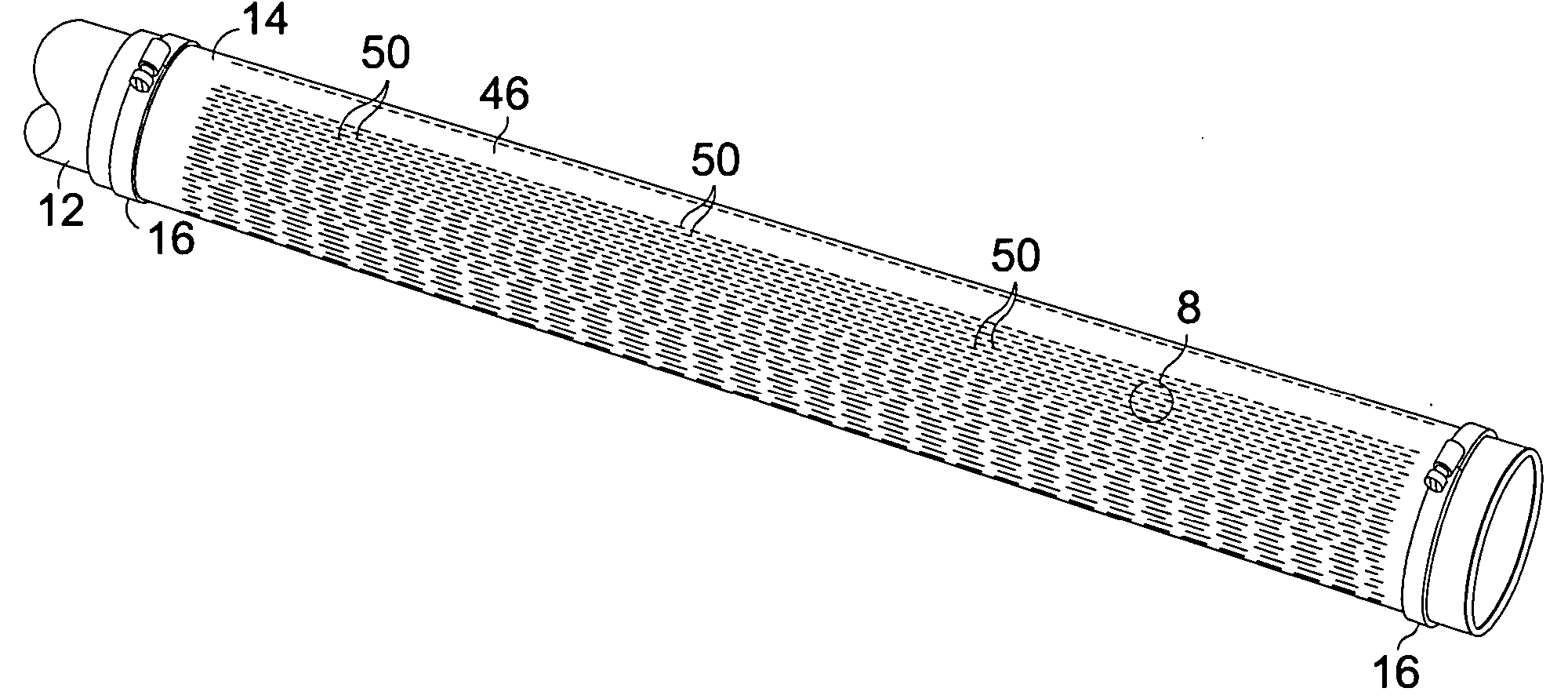 Membrane diffuser with uniform gas distribution