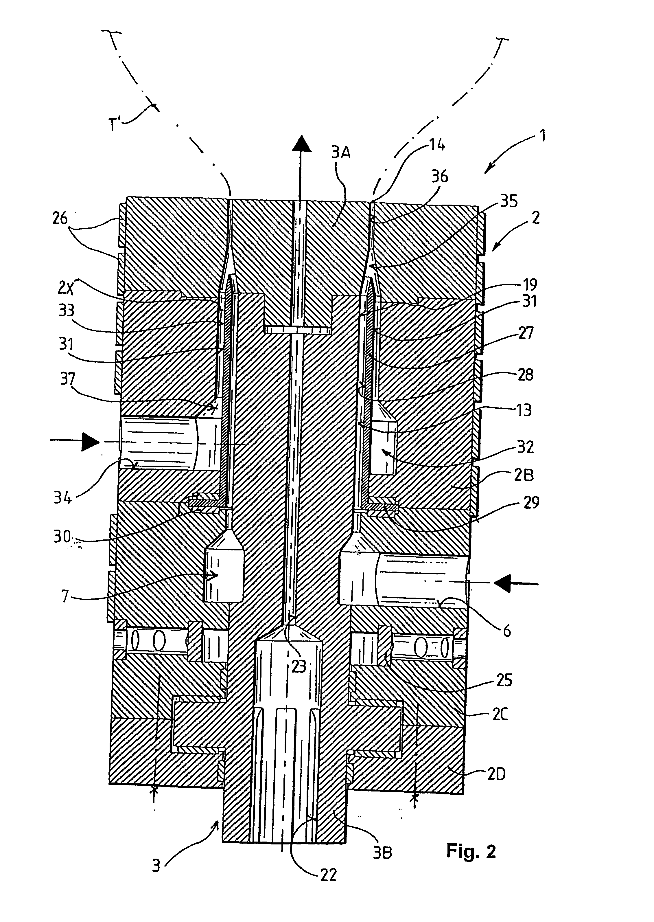 Process and extruder nozzle for producing tubular extruded products