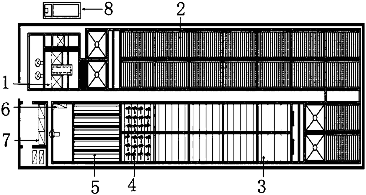 Integrated treatment and purification system and method for industrial mariculture wastewater