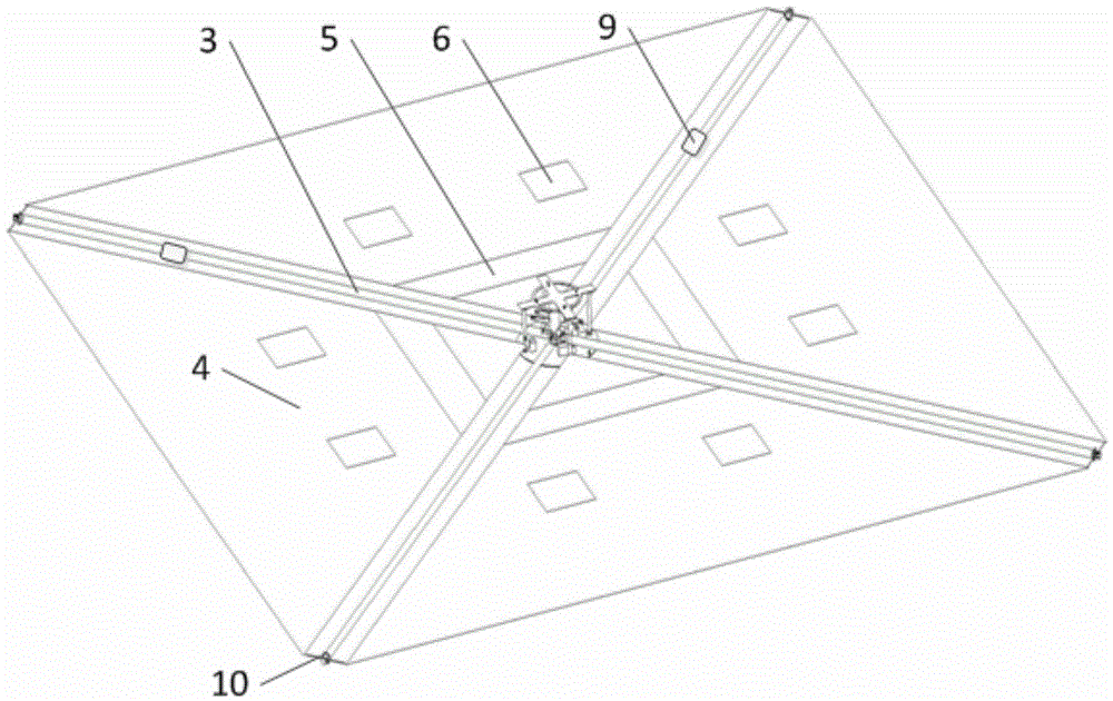 A deep-space solar sail spacecraft driven by sunlight pressure