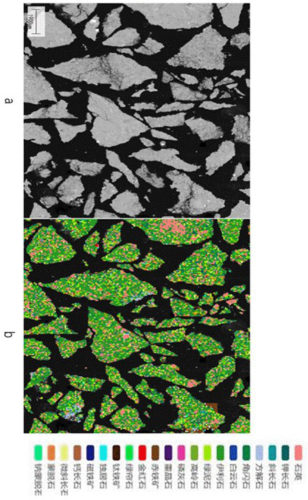 Method and application of rapid quantitative analysis of clay minerals in glutenite cutting matrix