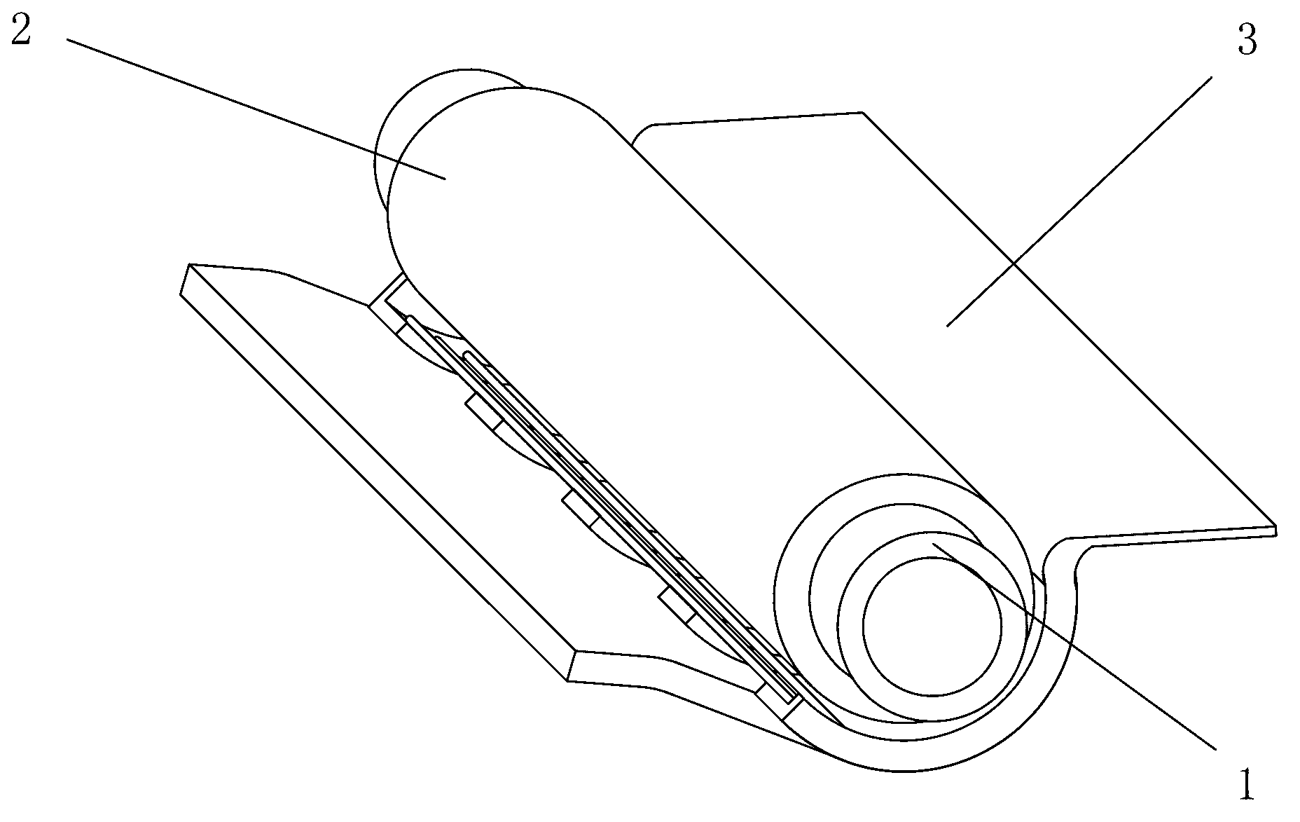 Wheat ear-grain stripping structure for harvester and harvester with same