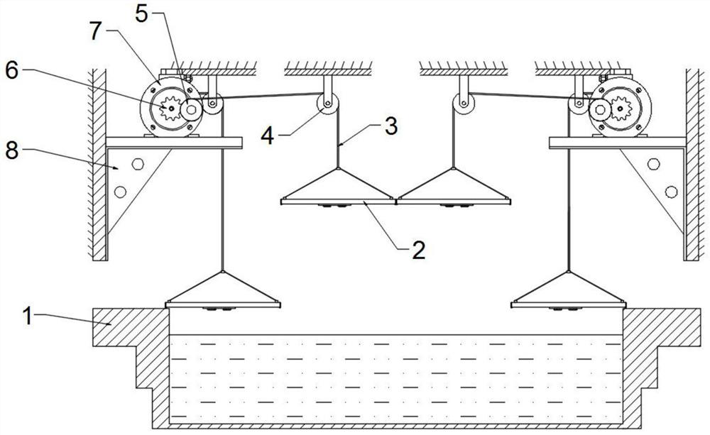 Disinfection, illumination and heat preservation device for venue