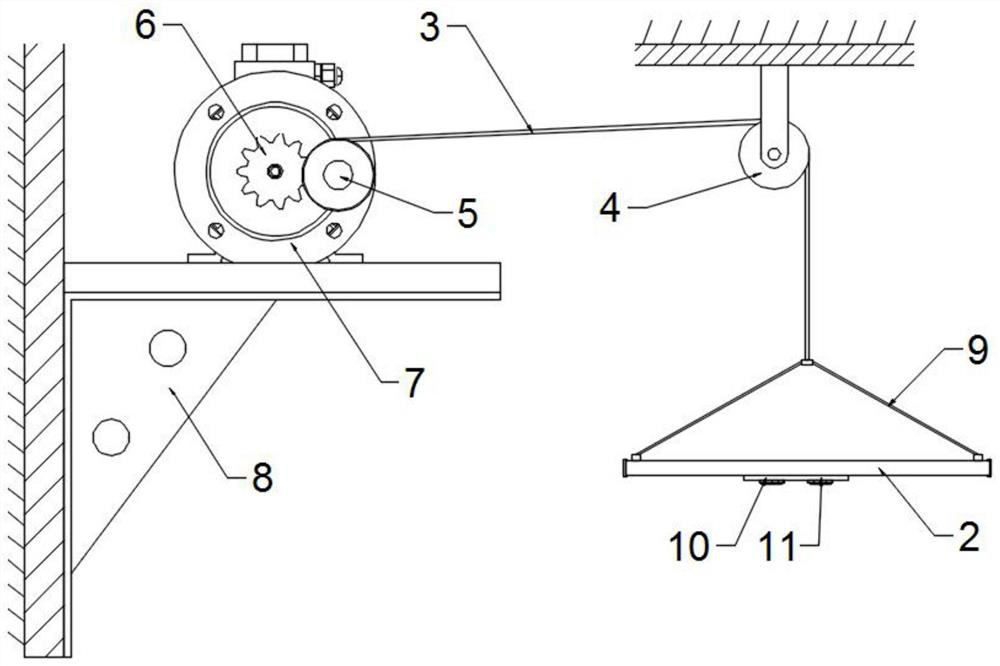 Disinfection, illumination and heat preservation device for venue