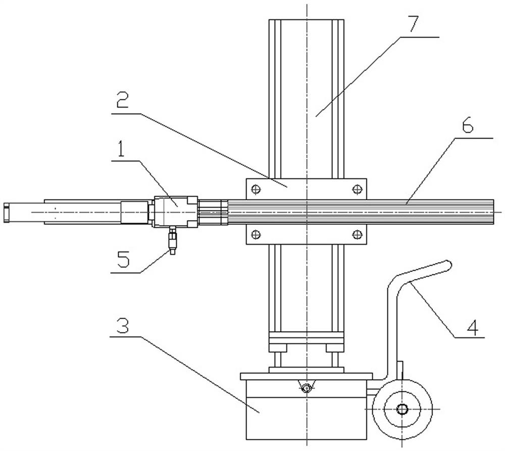 Permanent magnet base type diamond water drilling rig