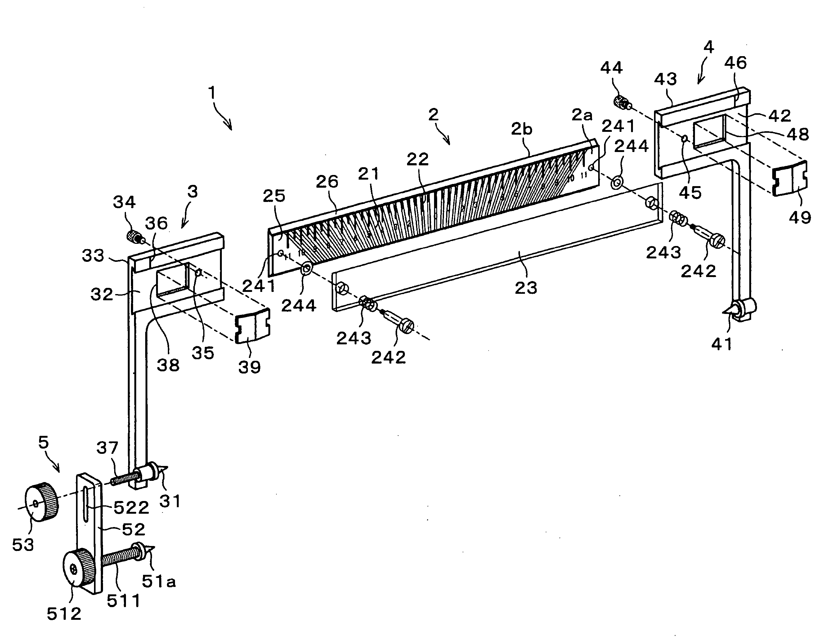 Simplified stereotaxtic brain surgery device, and band used for determining position at which such device is mounted on patient head