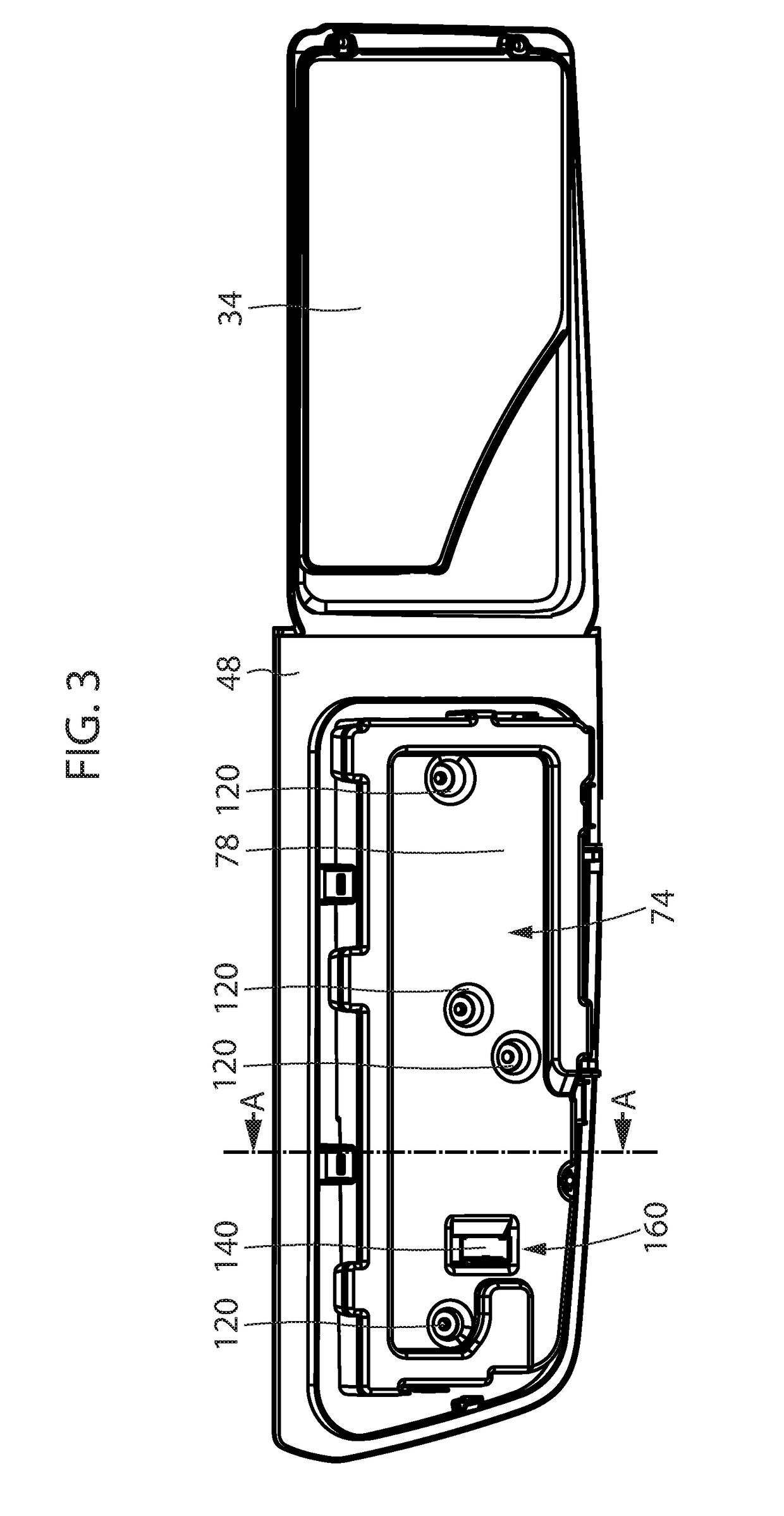 Household appliance with an electronic board and method for manufactruing a household appliance
