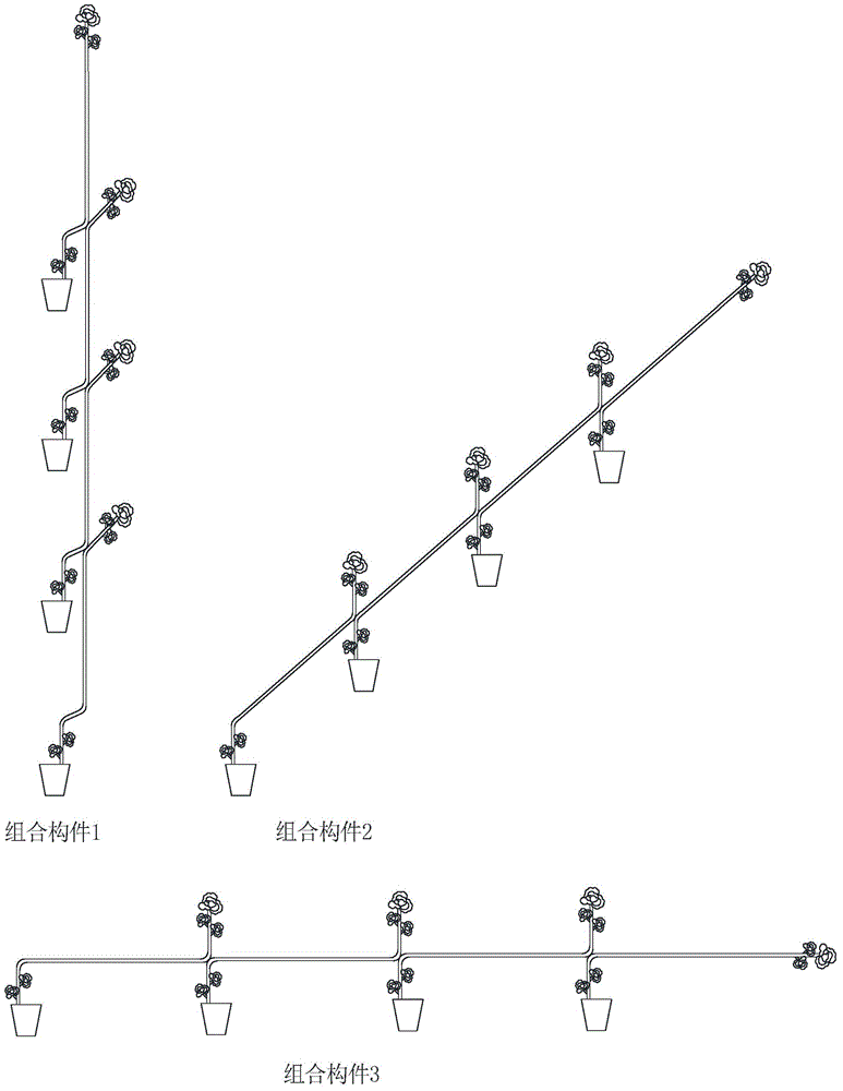 Method for quickly constructing combined big tree by small trees and tree building