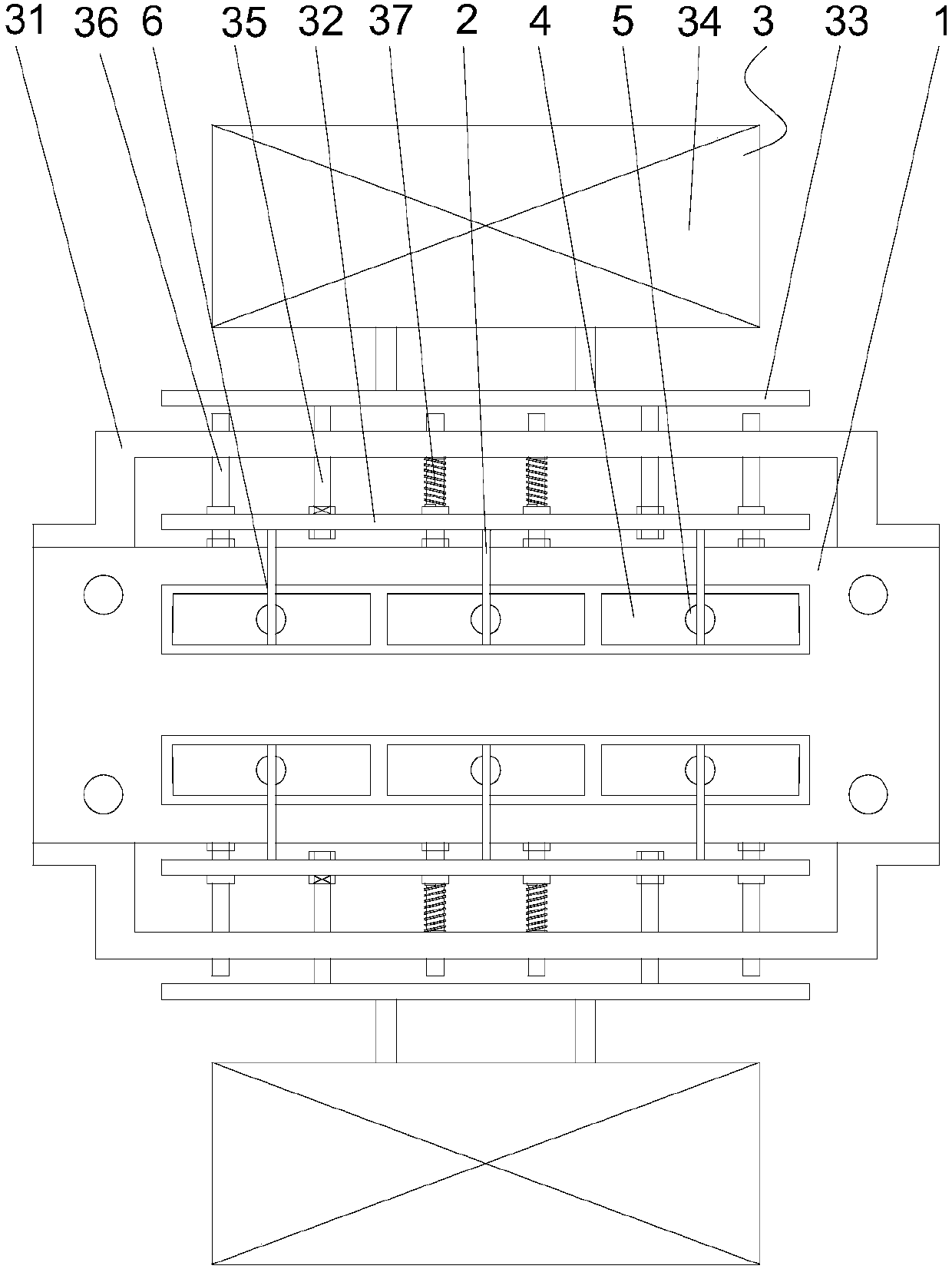 Storage battery bus-bar forming device