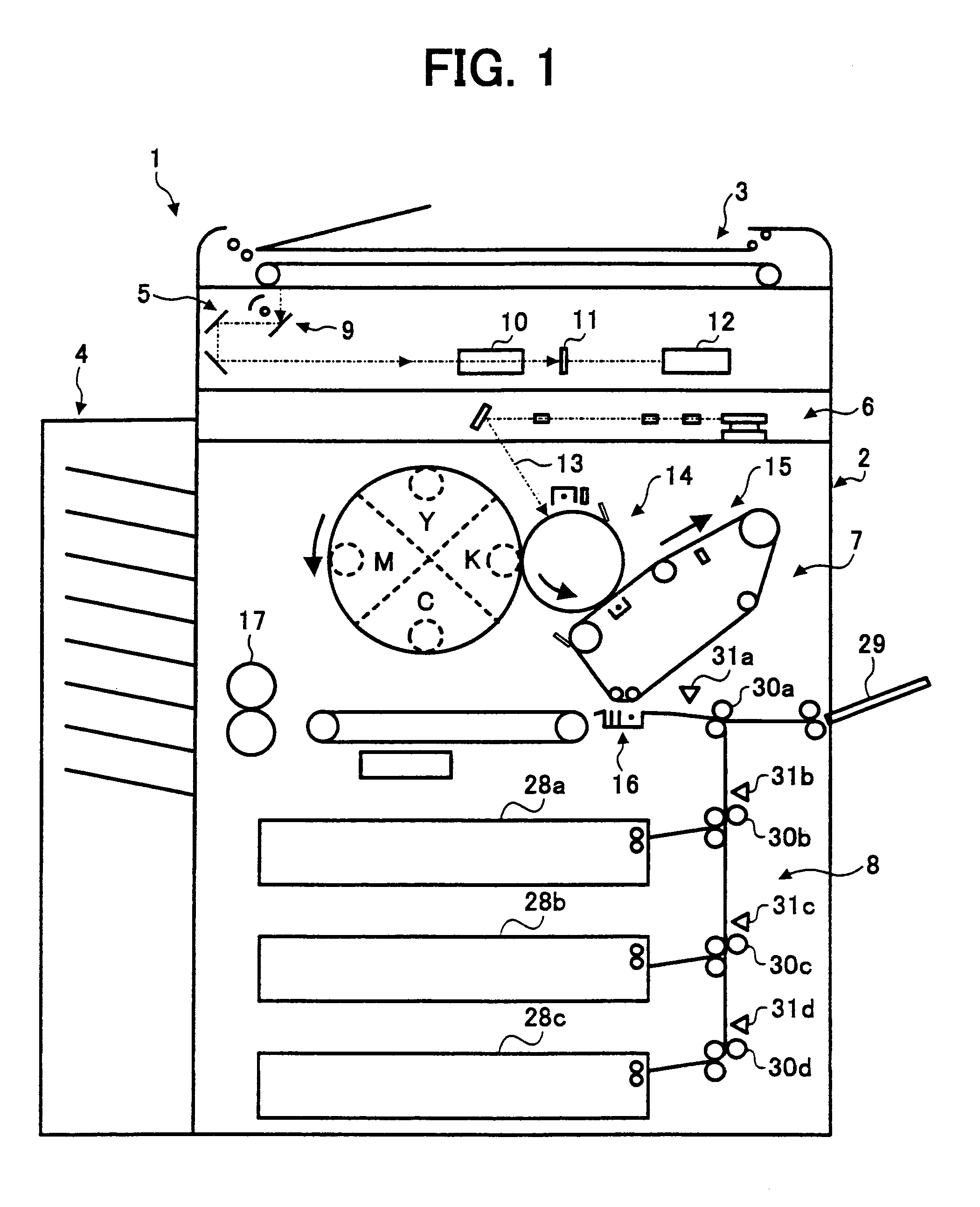 Power supply control device for an image forming apparatus