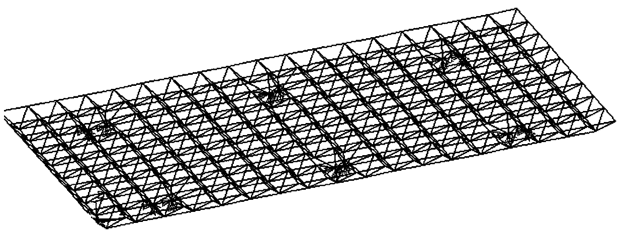 Method for improving safety performance of space truss structure