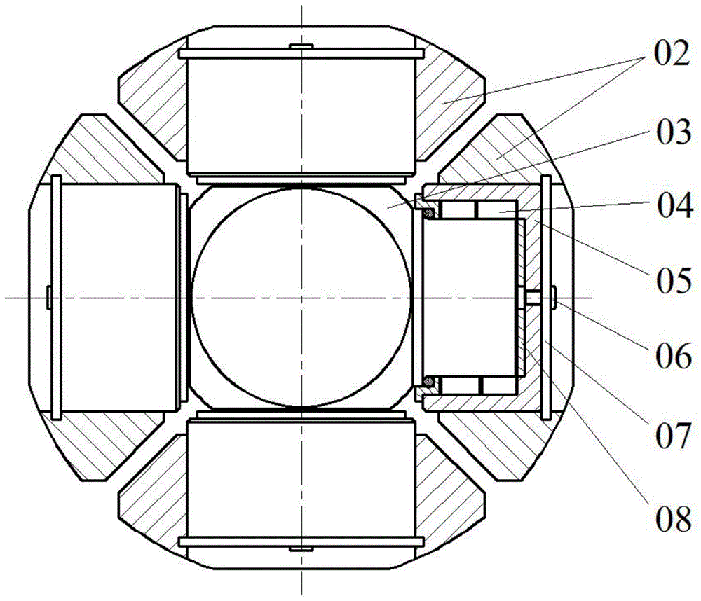 Double vane shaft universal coupling