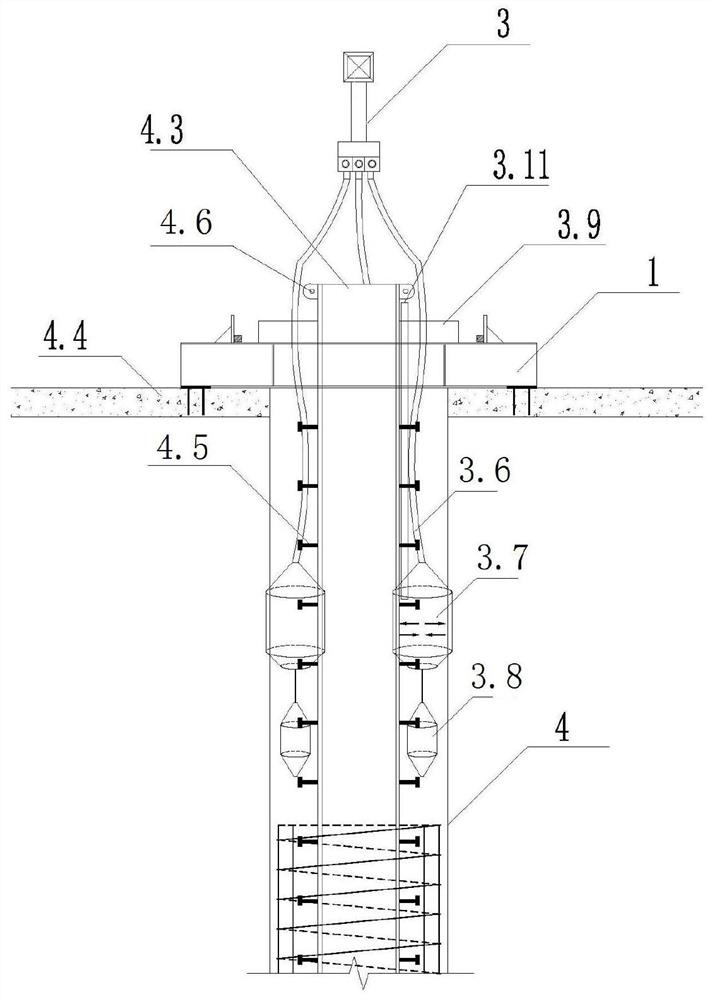 One-column-one-pile steel column positioning vertical adjustment system and construction method based on reverse method