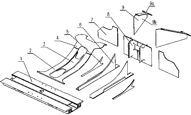 Railway vehicle body chassis structure
