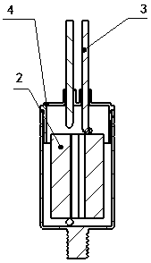 Capacitor with outgoing line and welding sealing process thereof