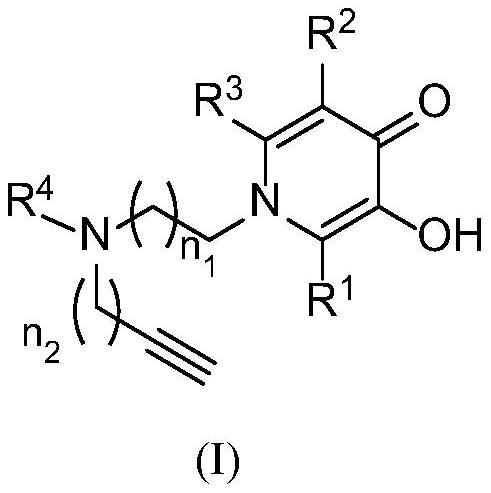 A kind of pyridone-alkynylamine modified derivative and its preparation method and application