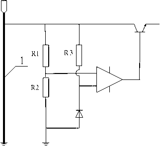 Lightning protection circuit used for remote measurement terminal